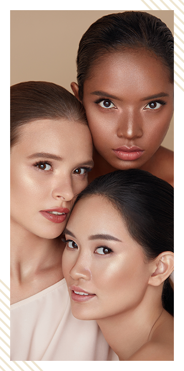 stock image of a three female models